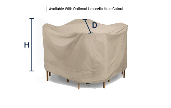Eevelle Meridian Round Table Set Cover