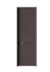 8034 Interior Solid Wood PVC Bathroom Swing Door