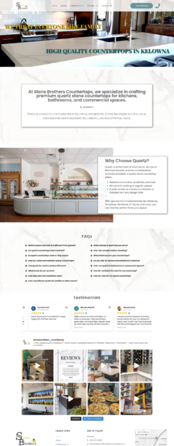 Top Quartz Kitchen Counter in Penticton