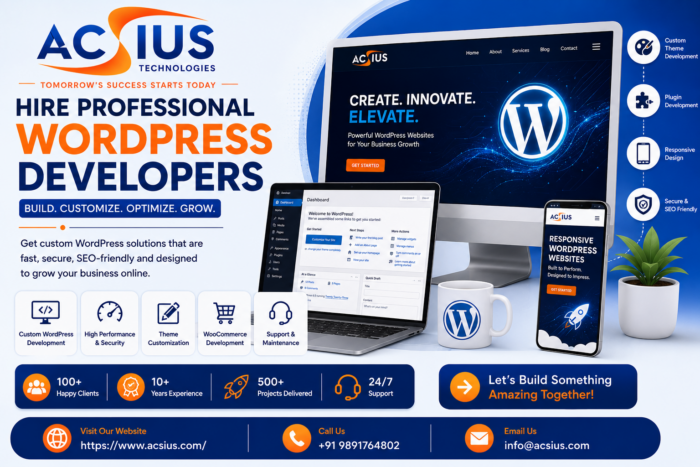 WordPress Design Company in India for Custom Website Design
