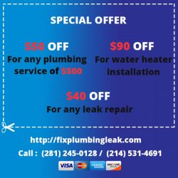 Fix Plumbing Leak Dallas TX