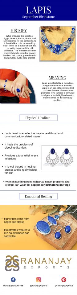 The September Birthstone Lapis Lazuli