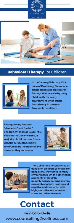 Get Behavioral Therapy For Kids At Counselling2Wellness