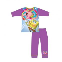 Girls Spongebob Long Sleeve Nightwear Pyjama Set