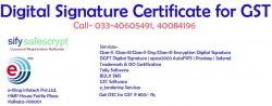 Registration of Digital Signature Certificate on the GST Portal.