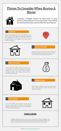 Things To Consider When Buying a House
