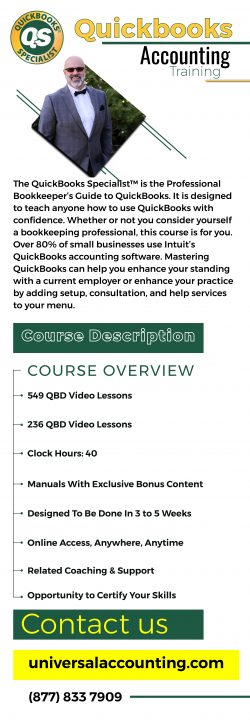 Find best QuickBooks accounting training at Universal Accounting Center