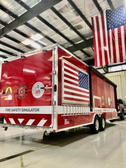 Surrey fire safety trailer