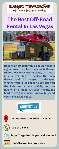 Get A Off Road Rental In Las Vegas By Rugged Teardrops