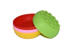 Oven and Microwave Safe Collapsible Silicone Snack Containers with Lids Silicone Pet Bowl/Plate