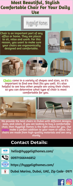 Most Beautiful And Stylish Comfortable Chair For Your Daily Use