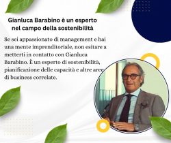 Gianluca Barabino è un esperto nel campo della sostenibilità