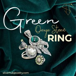 Add a touch of elegance to your jewelry collection with this stunning green onyx stone ring, cra ...