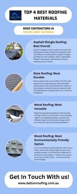 Top 4 Best Roofing Materials – Dalton Roofing