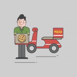 Can customers customize their pizzas when ordering online?