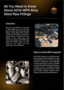 Ultimate Guide to A234 WP5 Alloy Pipe Fittings A Must-Read PDF