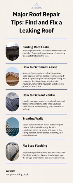 Major Roof Repair Tips: Find and Fix a Leaking Roof