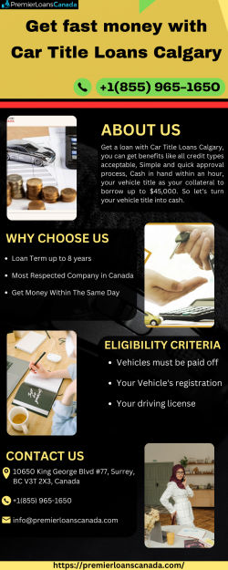 Get fast money with Car Title Loans Calgary on bad credit