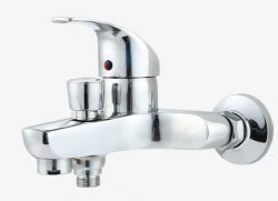 hot and cold water faucets and showers for bathrooms