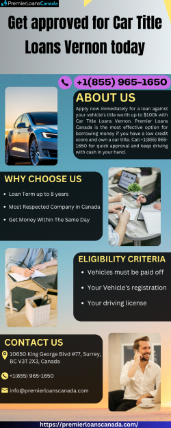 Get approved for Car Title Loans Vernon today