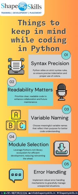Things to keep in mind while coding in Python