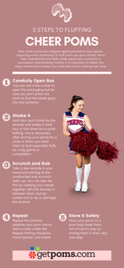 5 Steps for Fluffing a New Cheer Poms