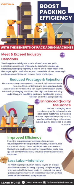 Ultimate Food Packaging Machines in Australia – OPTIMA Weightech