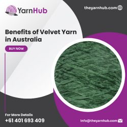 Sustainable Green Velvet Yarn