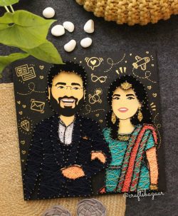 Handmade Customized Anniversary Gift for Couple – Couple Caricature Masterpiece