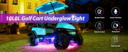 Light up your path with golf cart light bars