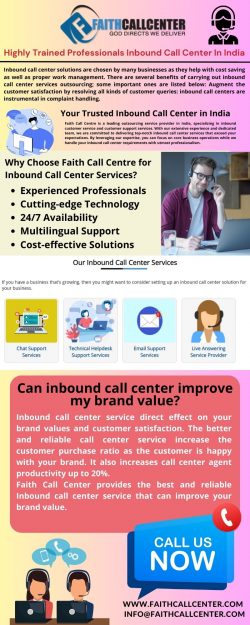 Highly Trained Professionals Inbound Call Center In India – Faith Call Center