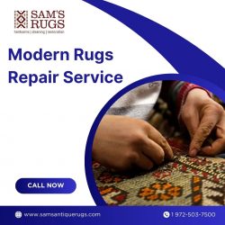 Get the Modern Rugs Repair Service with Sam’s Oriental Rugs