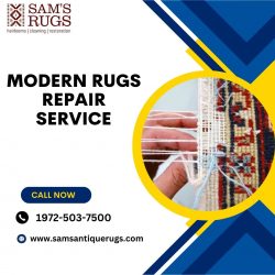 Sam’s Oriental Rugs is your source of Modern Rugs Repair Service.