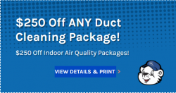 $250 Off Any Duct Cleaning Package