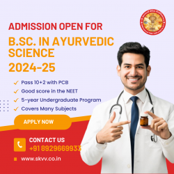 Admission Open for B.Sc. in Ayurvedic Science 2024-25