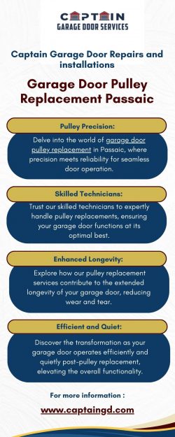 A Visual Guide to Garage Door Pulley Replacement in Passaic
