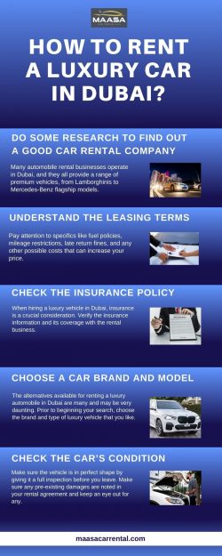How to Rent a Luxury Car in Dubai?