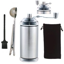 Hand Coffee Grinder Stainless Steel Conical Burr great for Home, Office and Travelling
