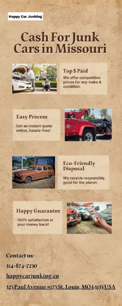 Fast and Reliable Cash For Junk Cars: Happy Car Junking’s Missouri Service