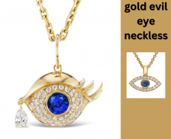 Radiant Protection: Gold Evil Eye Necklace