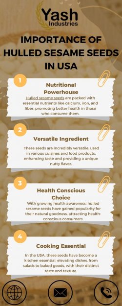 Importance of Hulled Sesame Seeds in USA