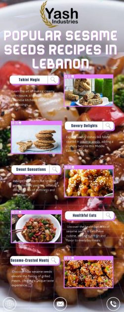 Popular Sesame Seeds Recipes in Lebanon