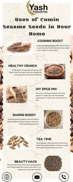 Uses of Cumin Sesame Seeds in Your Home