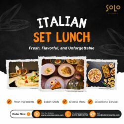 Authentic Italian Set Lunches: A Taste of Italy at Your Office