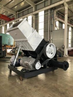 Efficient Plastic Shredder for hard plastic pallets, barrels, etc.