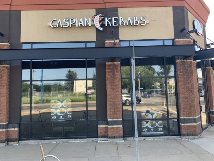 Caspian Kebabs Storefront Sign Done By Horizon Sign Solutions