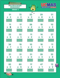 Free Printable Multiplication Worksheets-Grades 3-5 | UCMAS