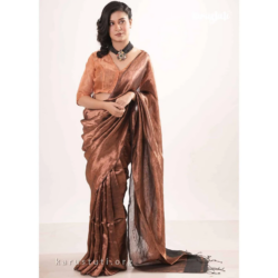 Metallic Handloom Saree – TZ165B10