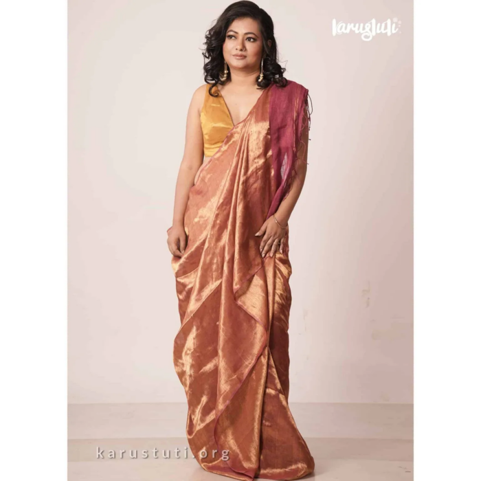 Metallic Handloom Saree – TZ165B13