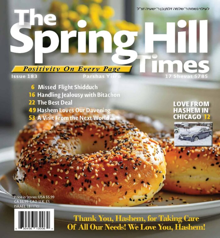 The Spring Hill Times Issue 183 Parshas Yisro 5785 Downloadable Version